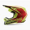Casco Moto V1 Statk Amarillo/Rojo Fox - Imagen 2