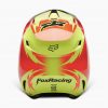 Casco Moto V1 Statk Amarillo/Rojo Fox - Imagen 4