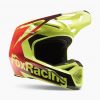 Casco Moto V1 Statk Amarillo/Rojo Fox