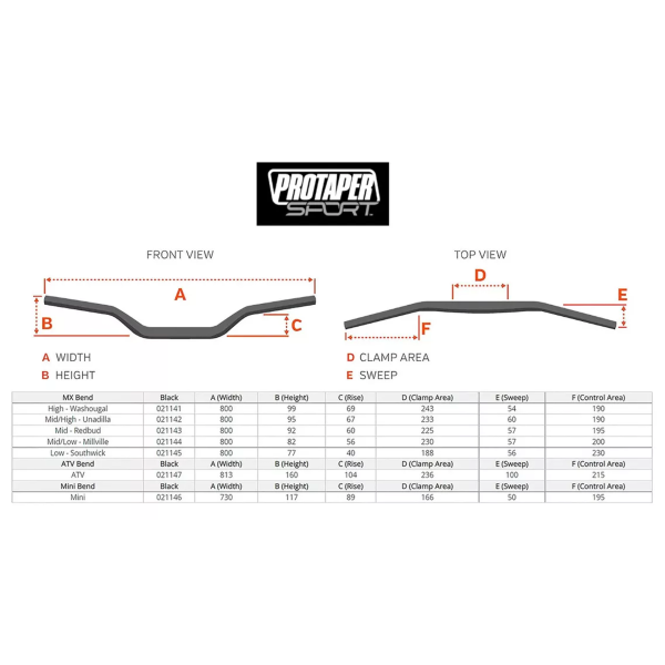 MANUBRIO PROTAPER SPORT HIGH WASHOUGAL - Imagen 2