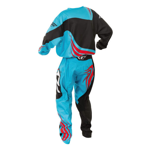 TRAJE FLY RACING F-16 YOUTH  CYAN//BLACK//RED 2025 - Imagen 2