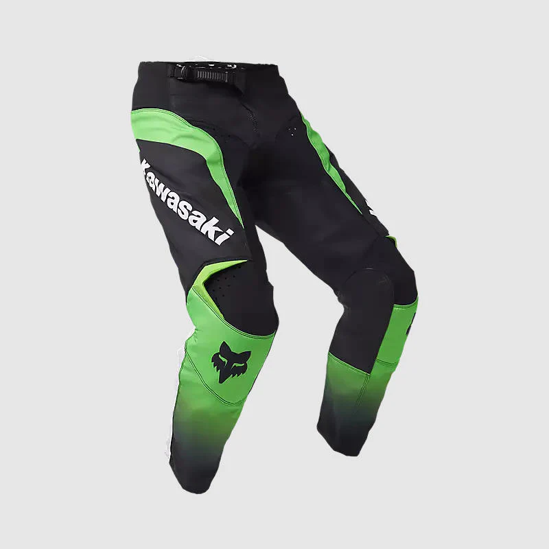 Pantalon Moto Fox 180 Kawasaki Verde