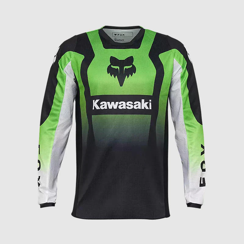 Jersey Moto Fox 180 Kawasaki Verde