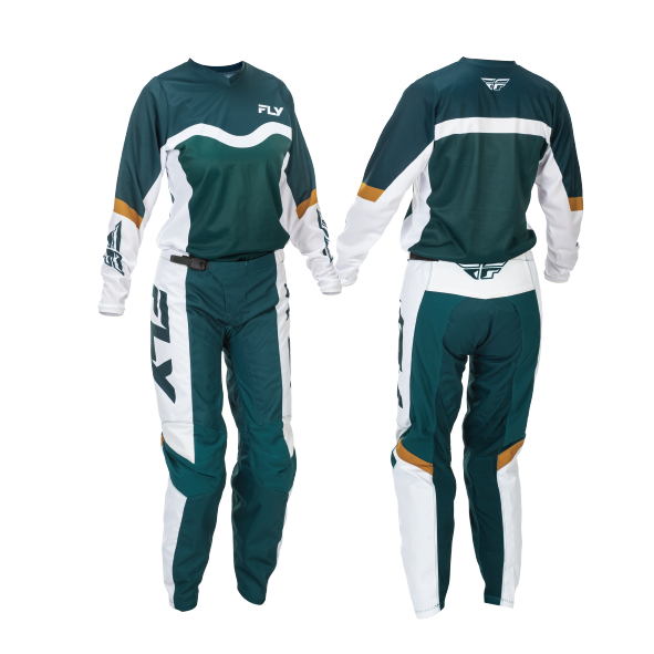 Traje Fly Racing F-16 Womens Teal/White