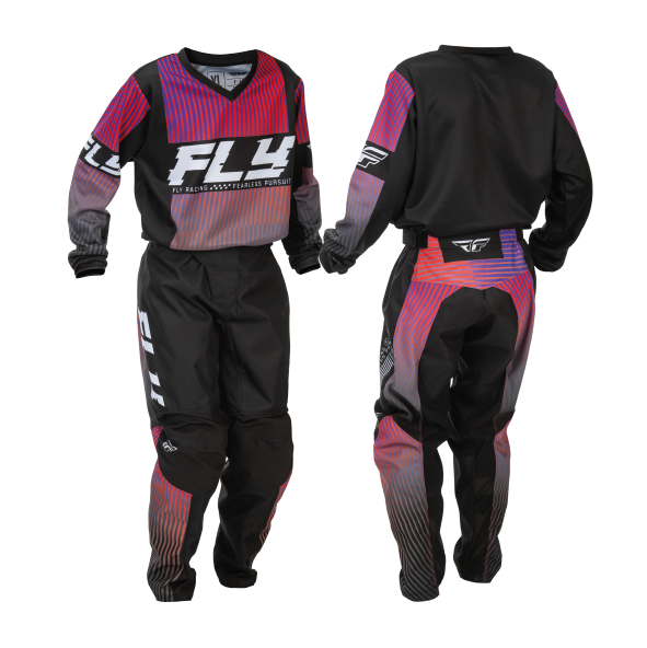 Traje Fly Racing F-16 Youth Aqua Black