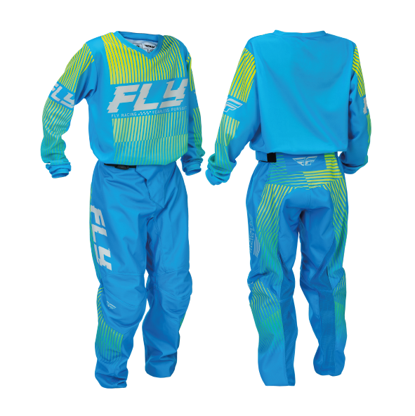 Traje Fly Racing F-16 Black/Aqua
