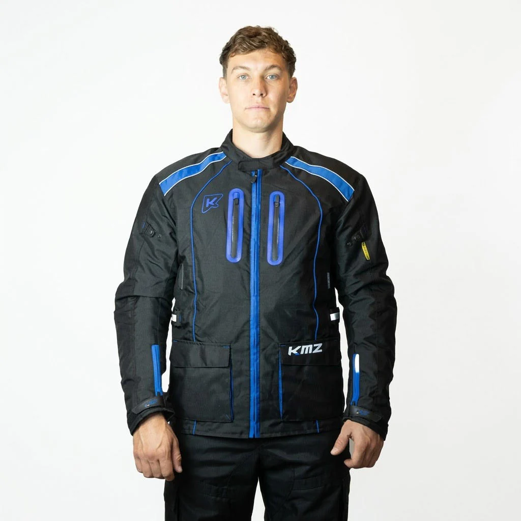 Chaqueta Moto Calle Rogue Nomad Azul Kmz