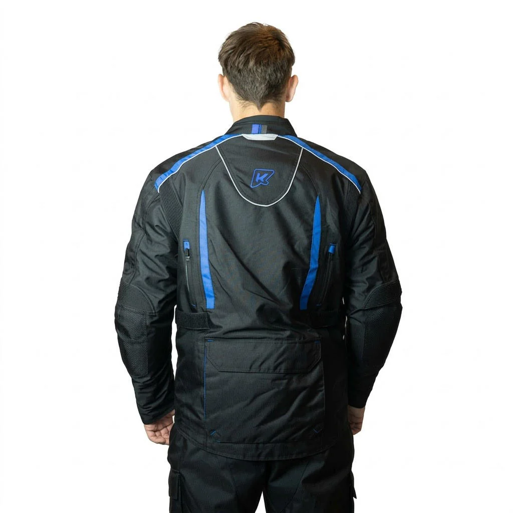 Chaqueta Moto Calle Rogue Nomad Azul Kmz - Imagen 2