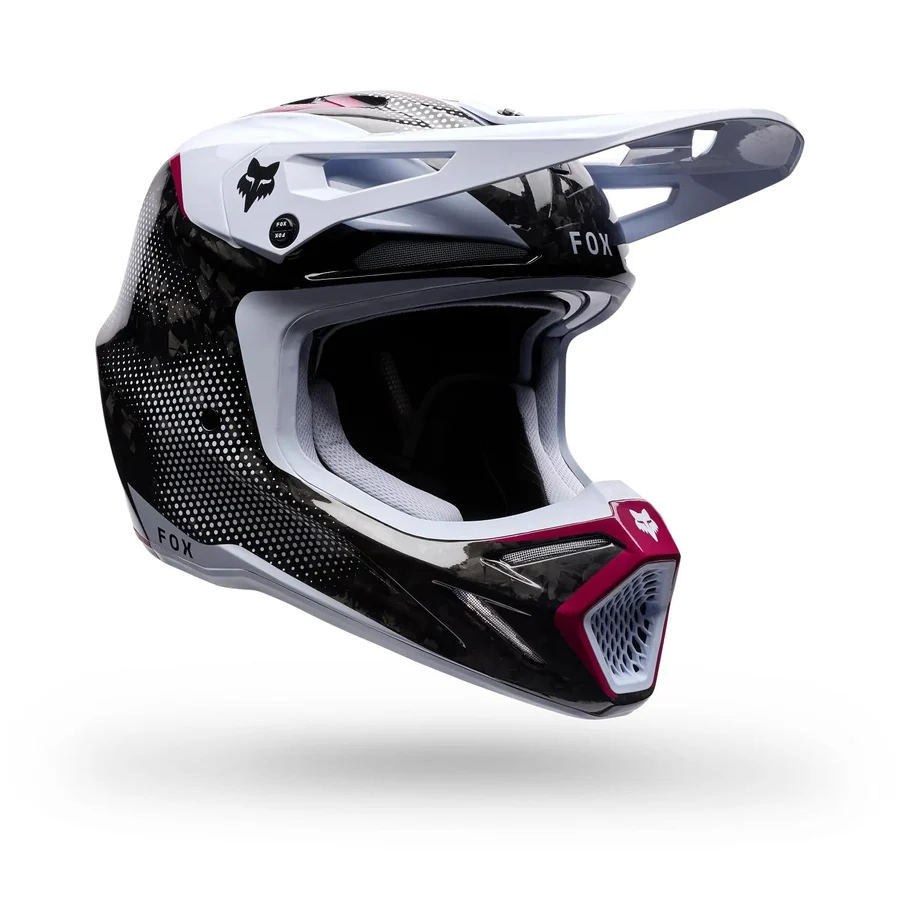 Casco Moto V3 RS Tactile Negro/Blanco Fox - Imagen 2