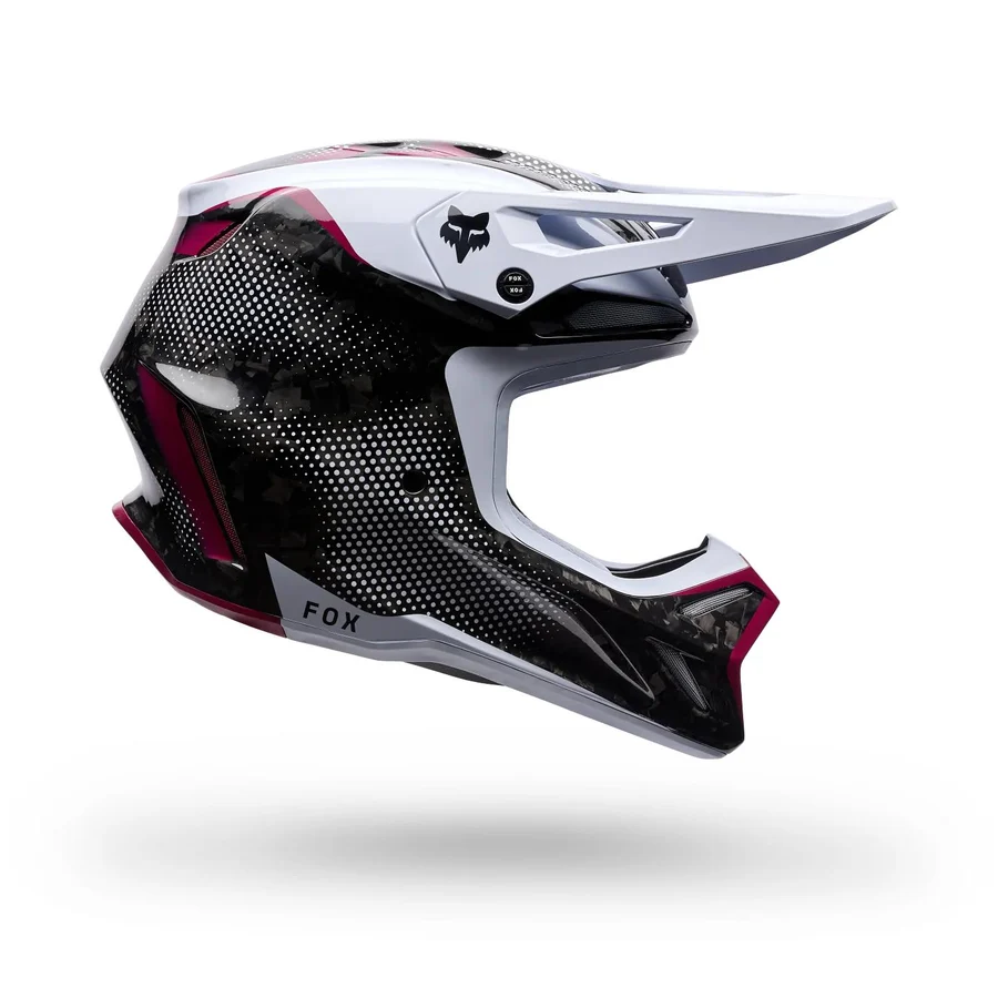 Casco Moto V3 RS Tactile Negro/Blanco Fox